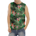 Palm Hawaiian Tropical Pattern Print Men's Fitness Tank Top