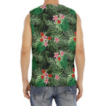 Palm Hawaiian Tropical Pattern Print Men's Fitness Tank Top