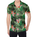 Palm Hawaiian Tropical Pattern Print Men's Shirt
