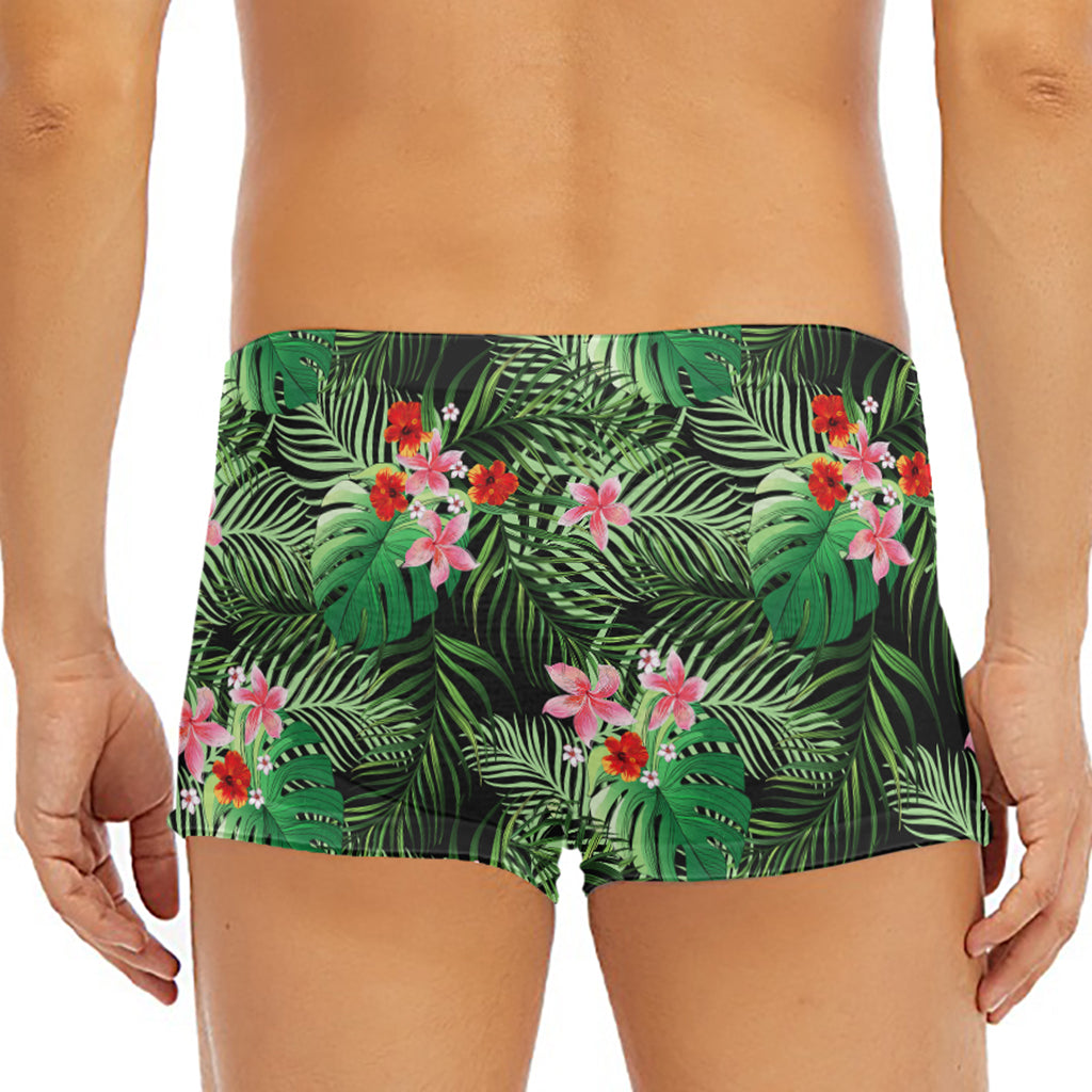 Palm Hawaiian Tropical Pattern Print Men's Short Boxer Briefs