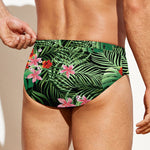 Palm Hawaiian Tropical Pattern Print Men's Swim Briefs