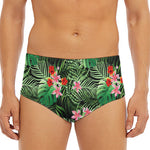 Palm Hawaiian Tropical Pattern Print Men's Triangle Swim Briefs