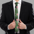 Palm Hawaiian Tropical Pattern Print Necktie