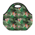Palm Hawaiian Tropical Pattern Print Neoprene Lunch Bag