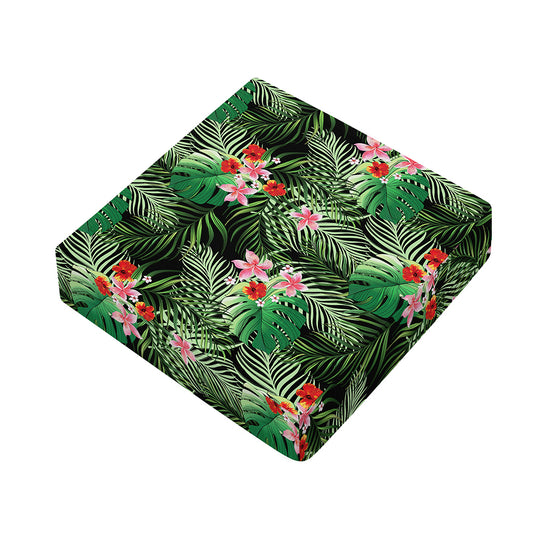 Palm Hawaiian Tropical Pattern Print Outdoor Seat Cushion Cover