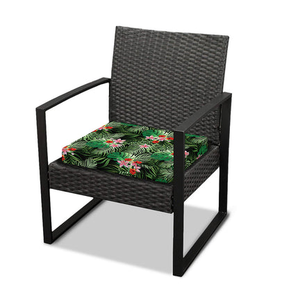 Palm Hawaiian Tropical Pattern Print Outdoor Seat Cushion Cover
