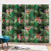 Palm Hawaiian Tropical Pattern Print Pencil Pleat Curtains