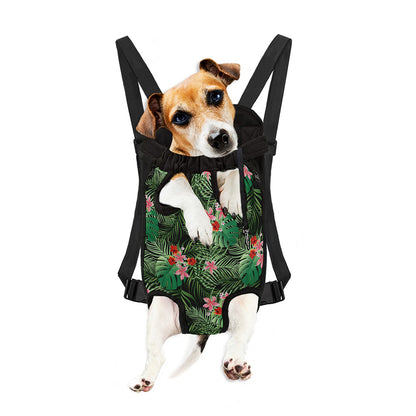 Palm Hawaiian Tropical Pattern Print Pet Carrier Backpack