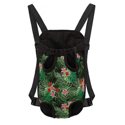 Palm Hawaiian Tropical Pattern Print Pet Carrier Backpack