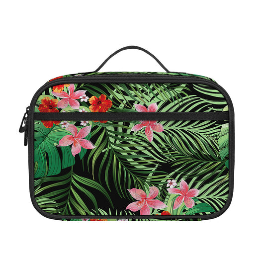 Palm Hawaiian Tropical Pattern Print Portable Lunch Bag