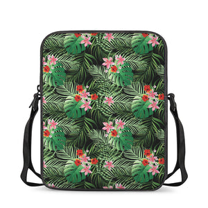 Palm Hawaiian Tropical Pattern Print Rectangular Crossbody Bag