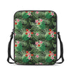 Palm Hawaiian Tropical Pattern Print Rectangular Crossbody Bag