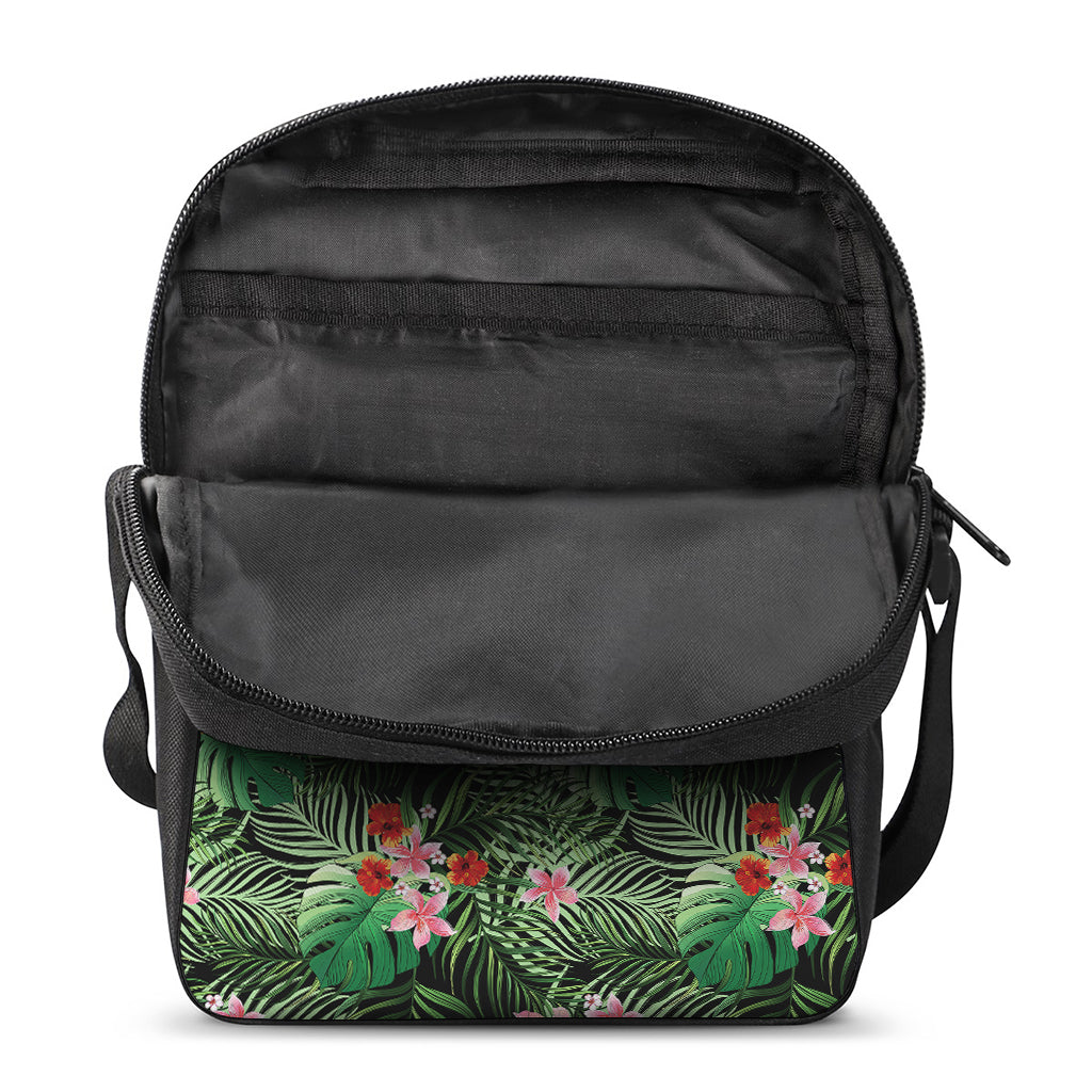 Palm Hawaiian Tropical Pattern Print Rectangular Crossbody Bag