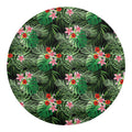 Palm Hawaiian Tropical Pattern Print Round Blanket