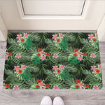 Palm Hawaiian Tropical Pattern Print Rubber Doormat
