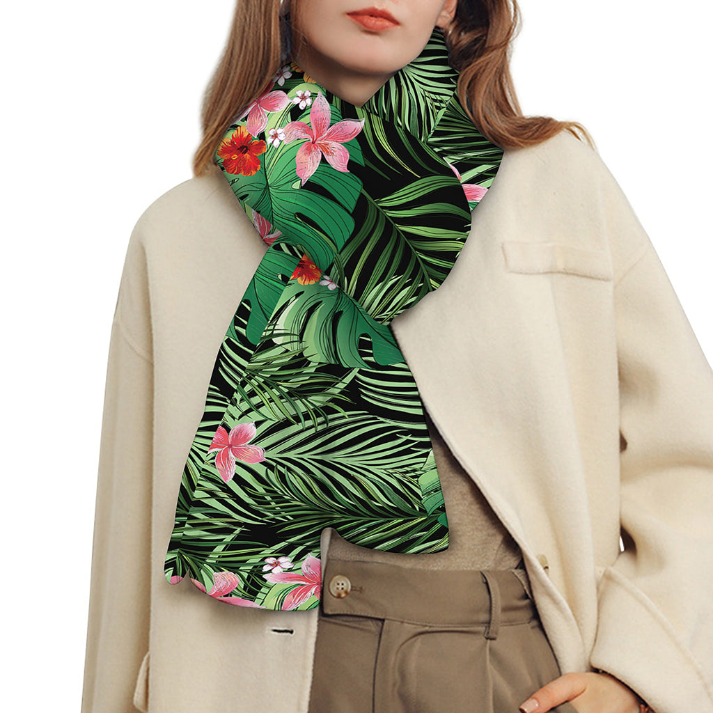 Palm Hawaiian Tropical Pattern Print Scarf