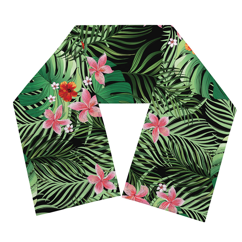 Palm Hawaiian Tropical Pattern Print Scarf