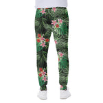 Palm Hawaiian Tropical Pattern Print Scuba Joggers