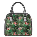 Palm Hawaiian Tropical Pattern Print Shoulder Handbag