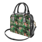 Palm Hawaiian Tropical Pattern Print Shoulder Handbag