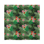 Palm Hawaiian Tropical Pattern Print Silk Bandana