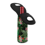 Palm Hawaiian Tropical Pattern Print Single Neoprene Wine Tote