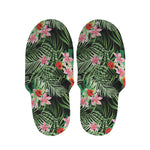 Palm Hawaiian Tropical Pattern Print Slippers