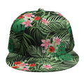 Palm Hawaiian Tropical Pattern Print Snapback Cap