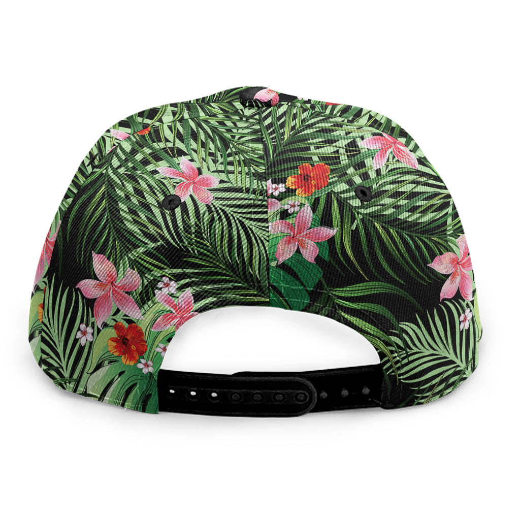 Palm Hawaiian Tropical Pattern Print Snapback Cap
