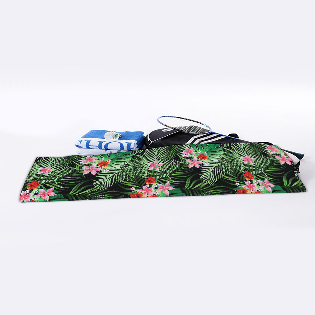 Palm Hawaiian Tropical Pattern Print Sports Towel