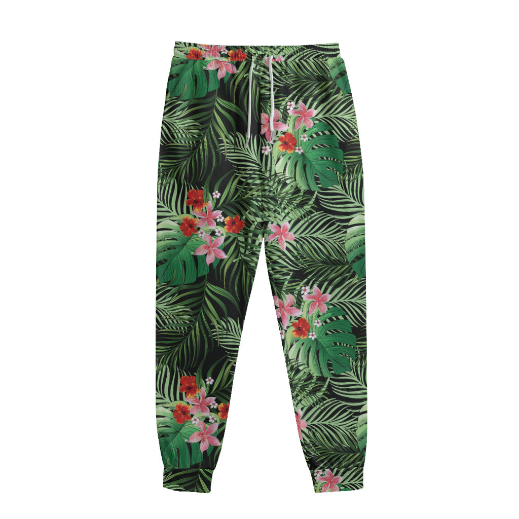 Palm Hawaiian Tropical Pattern Print Sweatpants