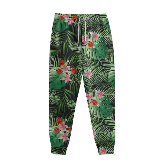 Palm Hawaiian Tropical Pattern Print Sweatpants