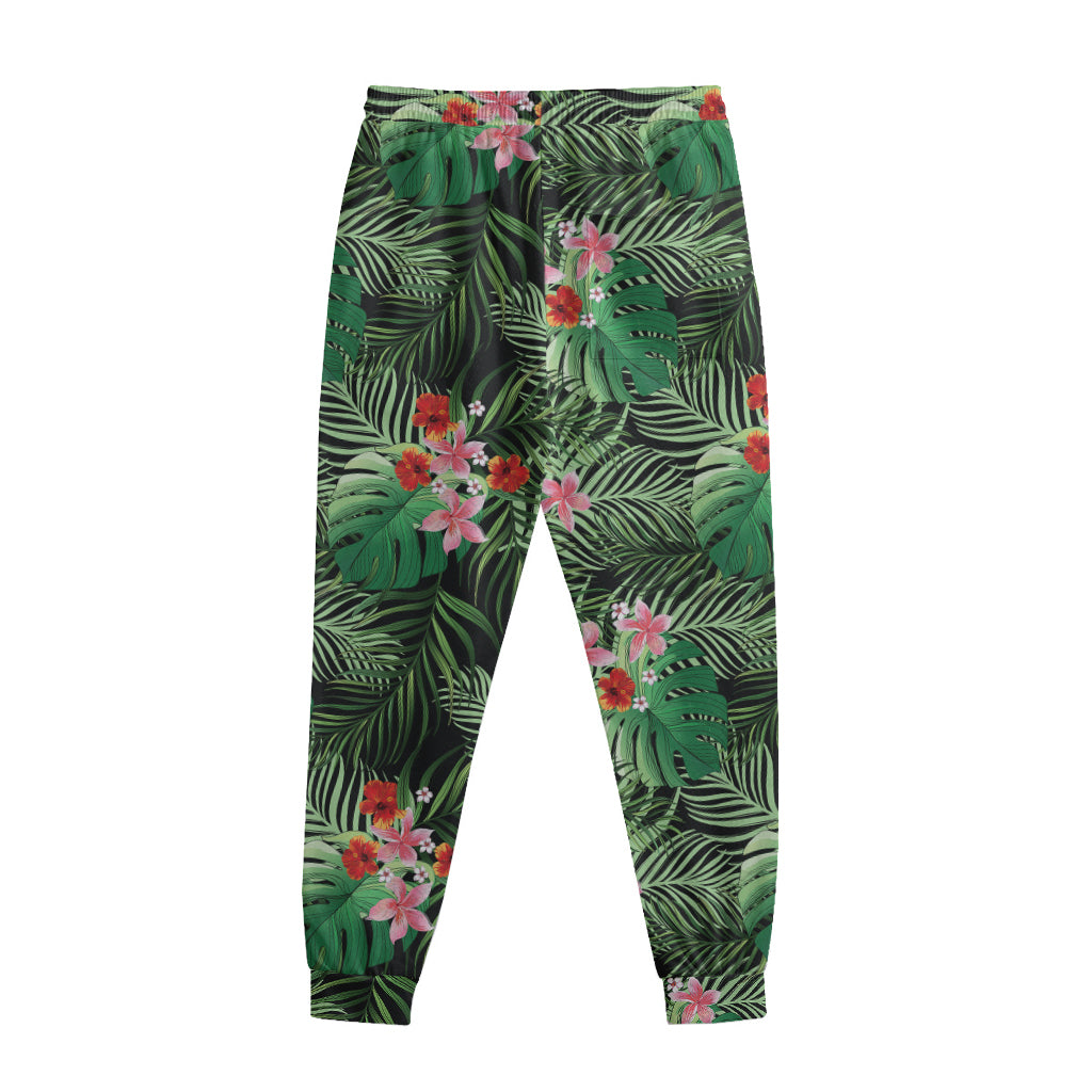 Palm Hawaiian Tropical Pattern Print Sweatpants