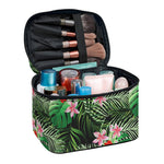 Palm Hawaiian Tropical Pattern Print Travel Makeup Bag