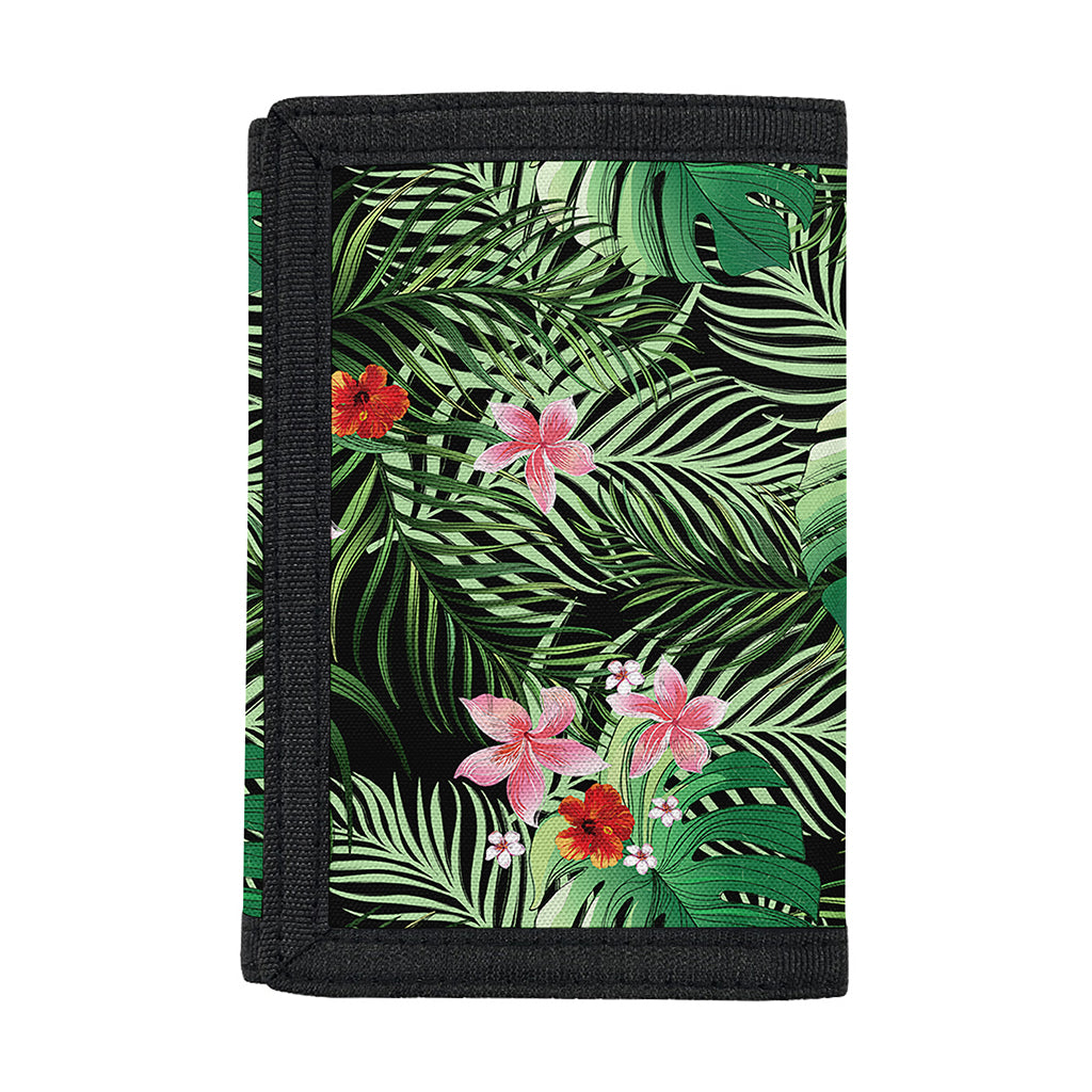 Palm Hawaiian Tropical Pattern Print Trifold Wallet