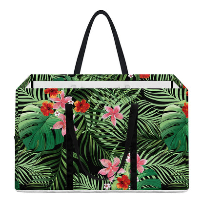 Palm Hawaiian Tropical Pattern Print Utility Tote Bag