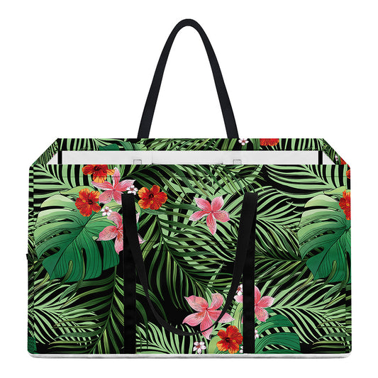 Palm Hawaiian Tropical Pattern Print Utility Tote Bag