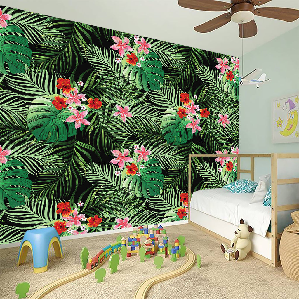 Palm Hawaiian Tropical Pattern Print Wall Sticker
