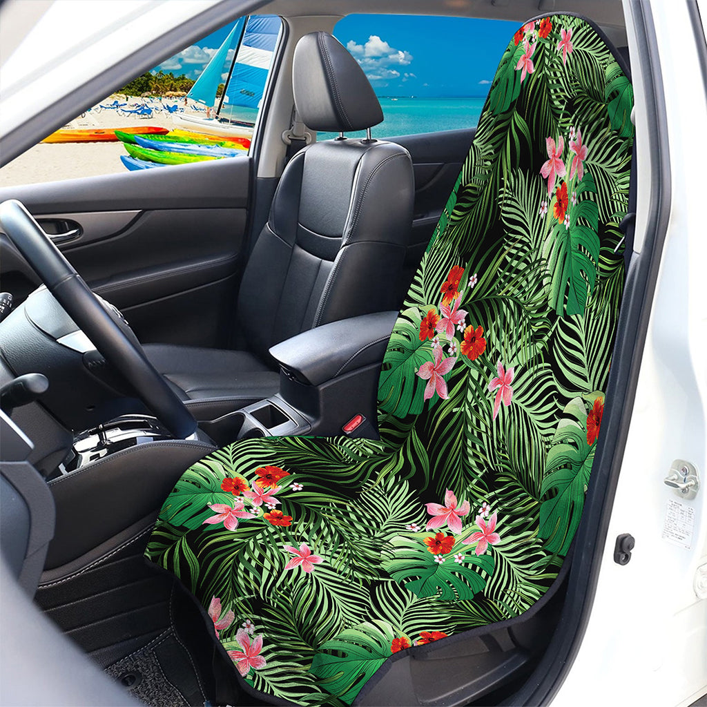Palm Hawaiian Tropical Pattern Print Waterproof Car Seat Cover