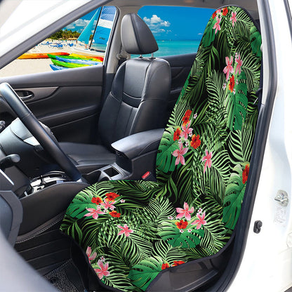 Palm Hawaiian Tropical Pattern Print Waterproof Car Seat Cover