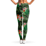 Palm Hawaiian Tropical Pattern Print Women's Leggings