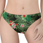 Palm Hawaiian Tropical Pattern Print Women's Thong