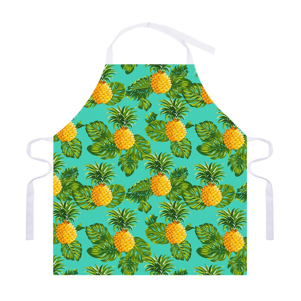 Palm Leaf Pineapple Pattern Print Adjustable Apron