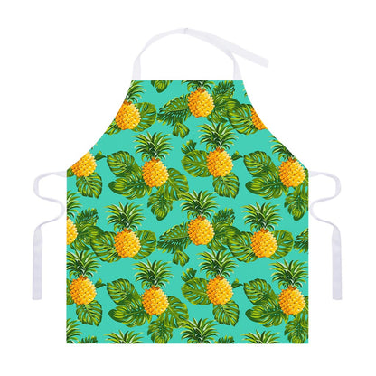 Palm Leaf Pineapple Pattern Print Adjustable Apron