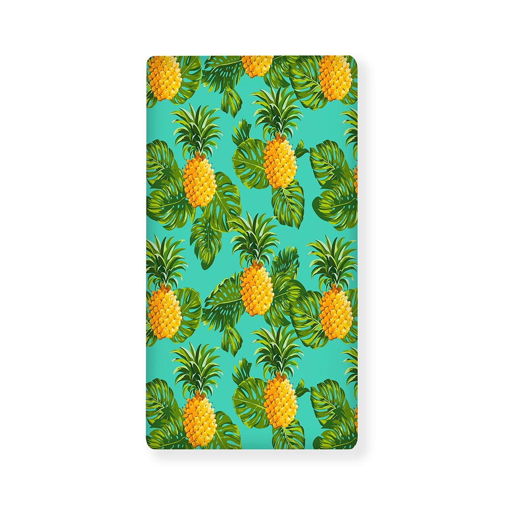 Palm Leaf Pineapple Pattern Print Baby Crib Sheet