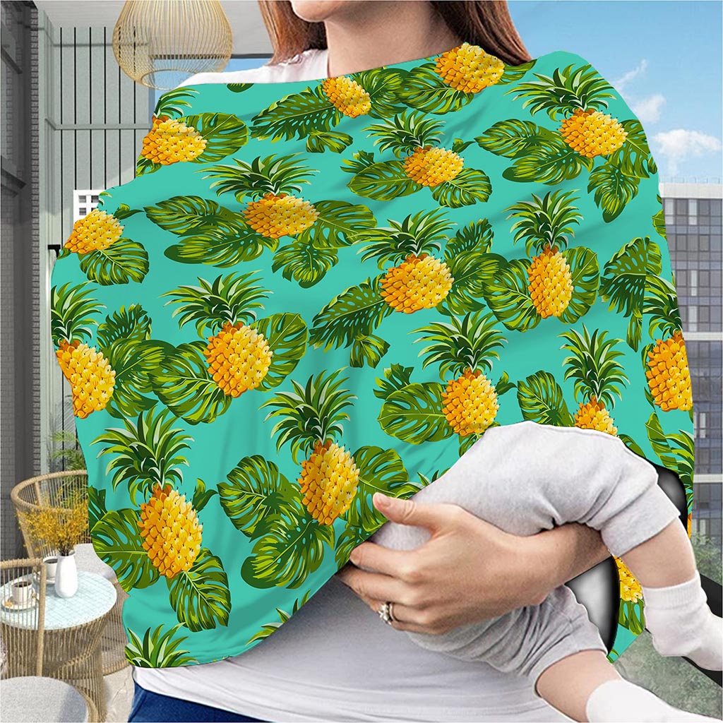 Palm Leaf Pineapple Pattern Print Baby Seat Cover