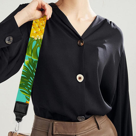 Palm Leaf Pineapple Pattern Print Bag Strap