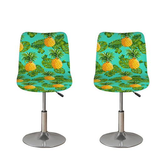 Palm Leaf Pineapple Pattern Print Bar Stool Covers