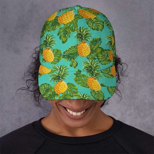 Palm Leaf Pineapple Pattern Print Baseball Cap