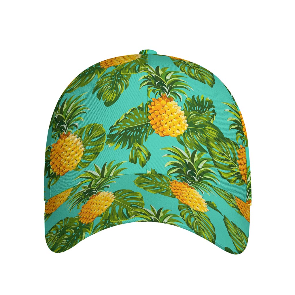 Palm Leaf Pineapple Pattern Print Baseball Cap